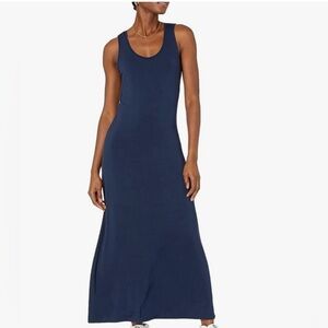 NWT Amazon Essentials EcoVero Navy Tank Maxi Dress